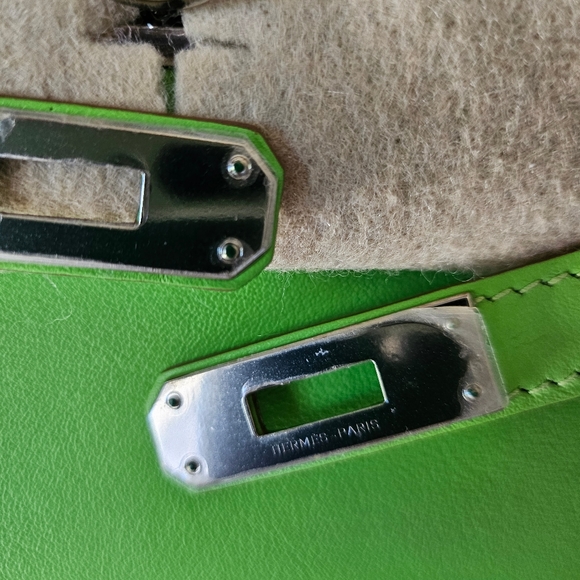 SOLD. Hermes Kelly Cut Apple Green - Picture 10 of 14